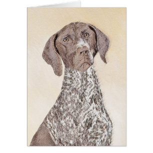 German Shorthaired Pointer Painting - Original Art Cards