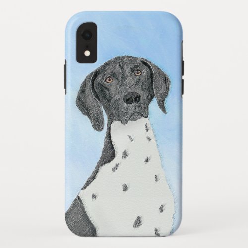 German Shorthaired Pointer Painting _ Original Art iPhone XR Case