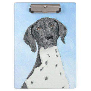 German Shorthaired Pointer Painting - Original Art Clipboard
