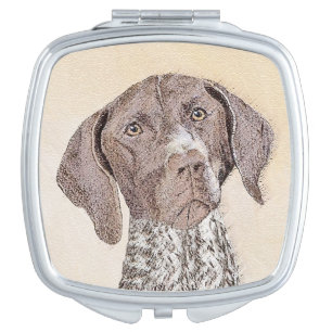 German Shorthaired Pointer Painting - Original Art Compact Mirror
