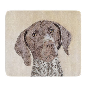German Shorthaired Pointer Painting - Original Art Cutting Board