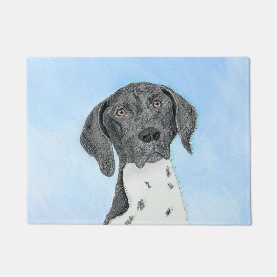 German Shorthaired Pointer Painting Original Art Doormat