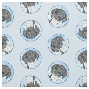 German Shorthaired Pointer Painting Original Art Fabric