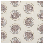 German Shorthaired Pointer Painting Original Art Fabric