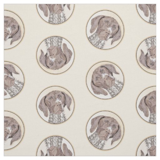 German Shorthaired Pointer Painting Original Art Fabric