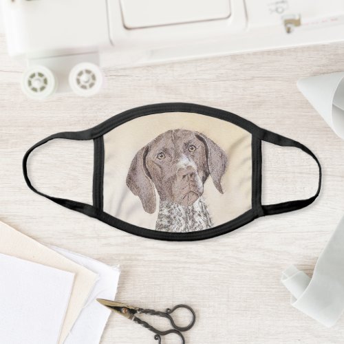 German Shorthaired Pointer Painting _ Original Art Face Mask