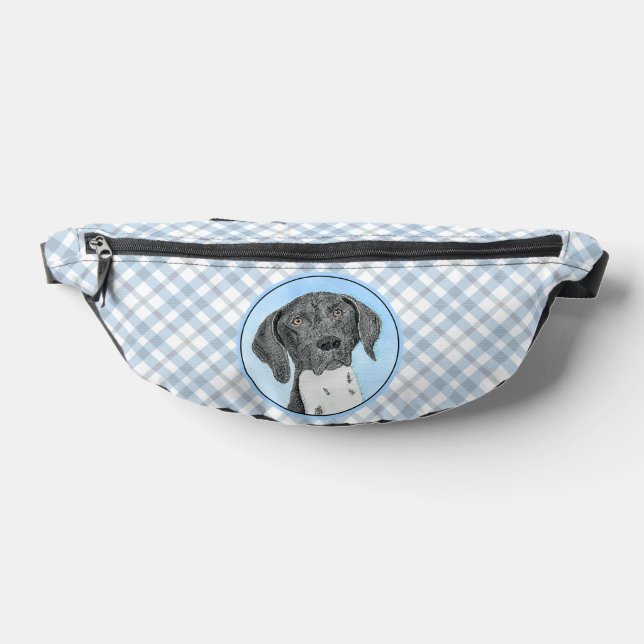 German Shorthaired Pointer Painting Original Art Fanny Pack (Lay Down)