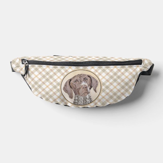 German Shorthaired Pointer Painting Original Art Fanny Pack (Lay Down)