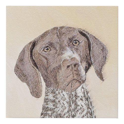 German Shorthaired Pointer Painting _ Original Art Faux Canvas Print