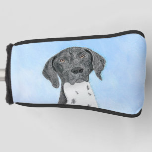 German Shorthaired Pointer Painting - Original Art Golf Head Cover