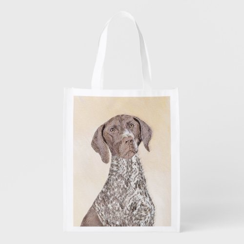 German Shorthaired Pointer Painting _ Original Art Grocery Bag