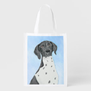 German Shorthaired Pointer Painting - Original Art Grocery Bag