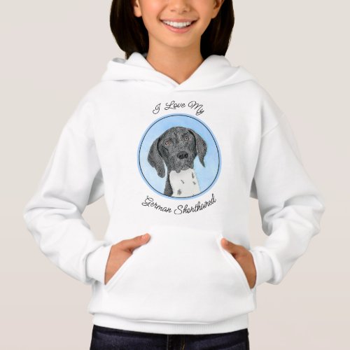 German Shorthaired Pointer Painting _ Original Art Hoodie