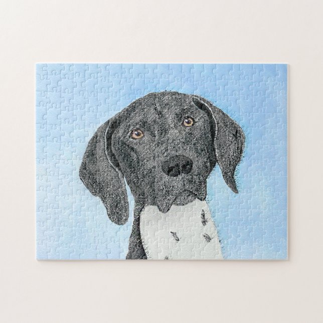 German Shorthaired Pointer Painting - Original Art Jigsaw Puzzle (Horizontal)