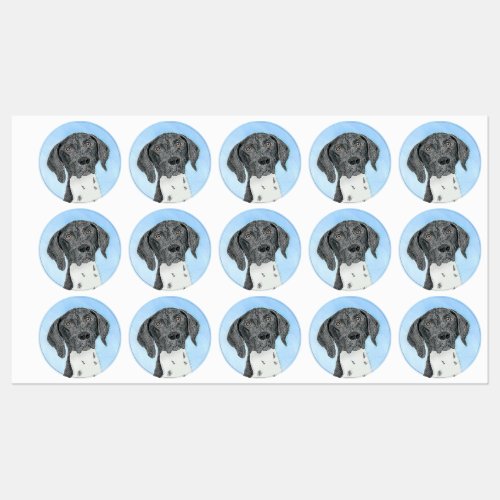 German Shorthaired Pointer Painting _ Original Art Labels