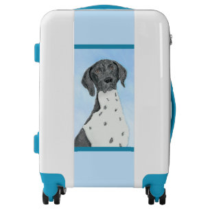 German Shorthaired Pointer Painting - Original Art Luggage