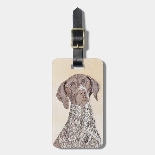 German Shorthaired Pointer Painting _ Original Art Luggage Tag