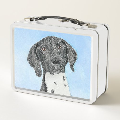 German Shorthaired Pointer Painting _ Original Art Metal Lunch Box