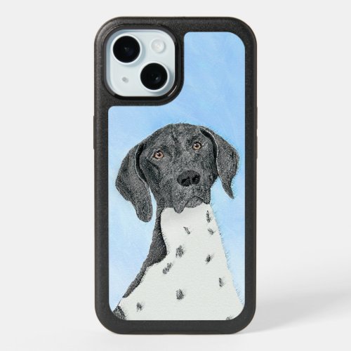 German Shorthaired Pointer Painting _ Original Art iPhone 15 Case