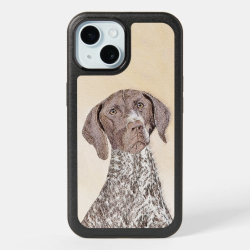 German Shorthaired Pointer Painting _ Original Art iPhone 15 Case