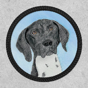 German Shorthaired Pointer Painting - Original Art Patch