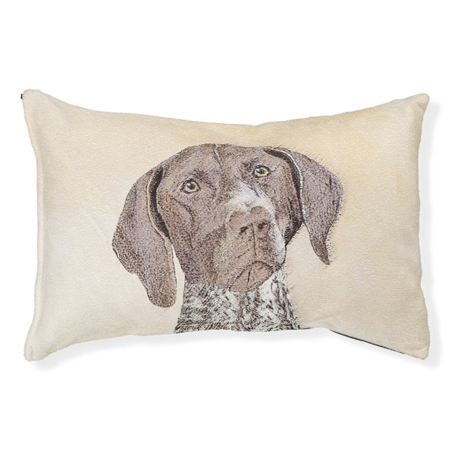 German Shorthaired Pointer Painting - Original Art Pet Bed (Front)
