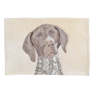 German Shorthaired Pointer Painting - Original Art Pillow Case