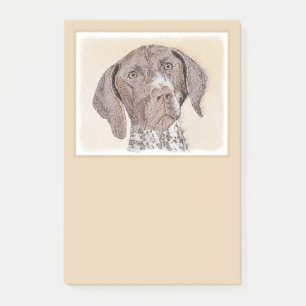 German Shorthaired Pointer Painting - Original Art Post-it Notes