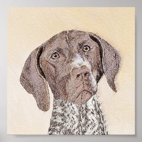 German Shorthaired Pointer Painting _ Original Art Poster