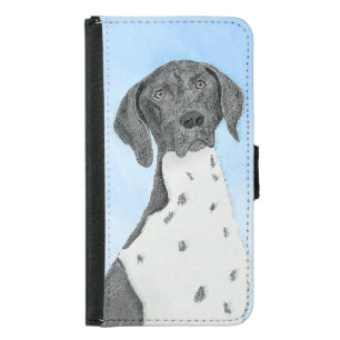 German Shorthaired Pointer Painting - Original Art Samsung Galaxy S5 Wallet Case