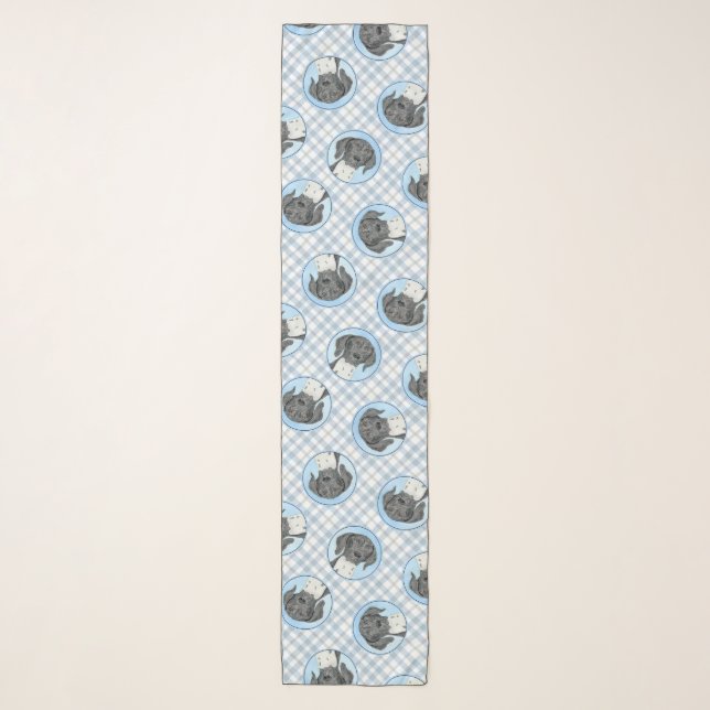 German Shorthaired Pointer Painting Original Art Scarf (Front)