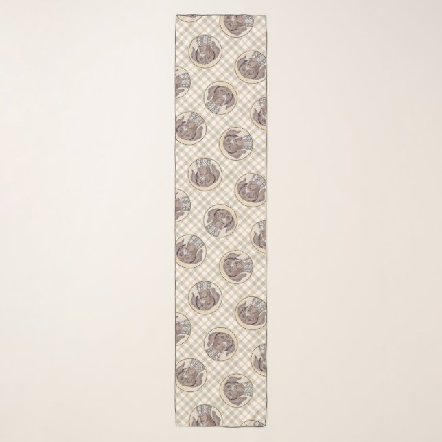 German Shorthaired Pointer Painting Original Art Scarf (Front)
