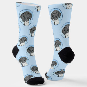German Shorthaired Pointer Painting Original Art Socks