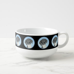 German Shorthaired Pointer Painting - Original Art Soup Mug