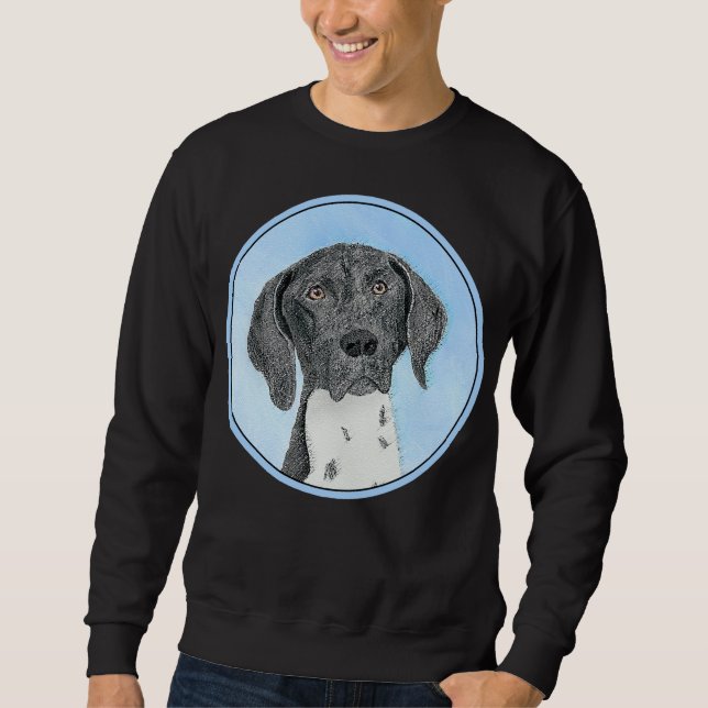 German Shorthaired Pointer Painting - Original Art Sweatshirt (Front)