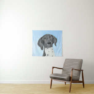 German Shorthaired Pointer Painting - Original Art Tapestry