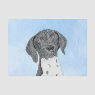 German Shorthaired Pointer Painting - Original Art Tissue Paper