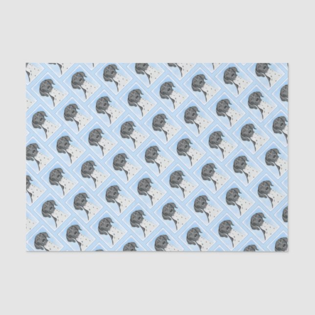 German Shorthaired Pointer Painting - Original Art Tissue Paper