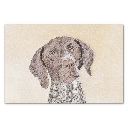 German Shorthaired Pointer Painting _ Original Art Tissue Paper