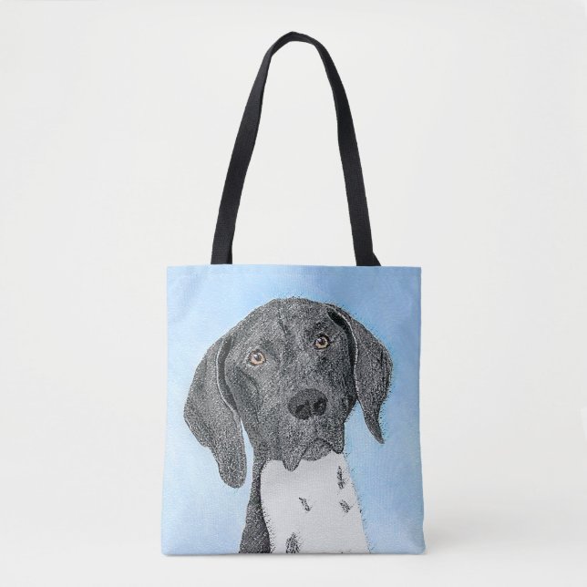 German Shorthaired Pointer Painting - Original Art Tote Bag (Front)