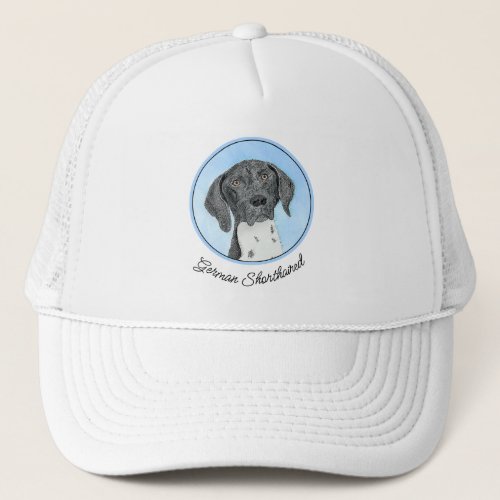 German Shorthaired Pointer Painting _ Original Art Trucker Hat