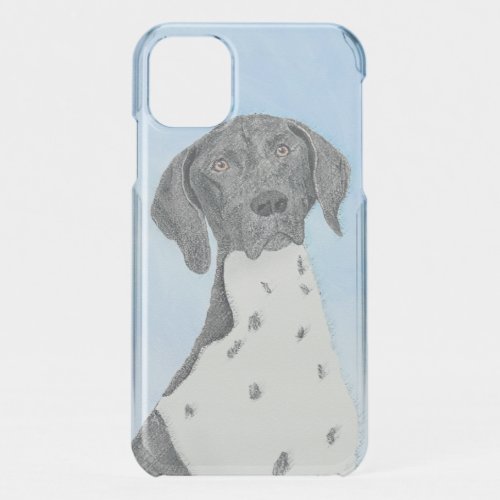 German Shorthaired Pointer Painting _ Original Art iPhone 11 Case