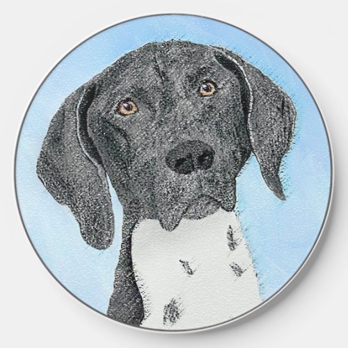 German Shorthaired Pointer Painting _ Original Art Wireless Charger