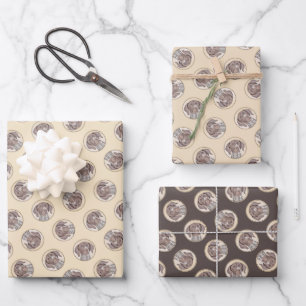 German Shorthaired Pointer Painting Original Art Wrapping Paper Sheets