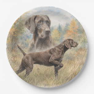 German Shorthaired Pointer Paper Plates