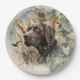German Shorthaired Pointer Paper Plates