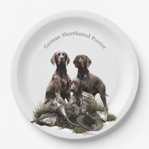 German Shorthaired Pointer Paper Plates