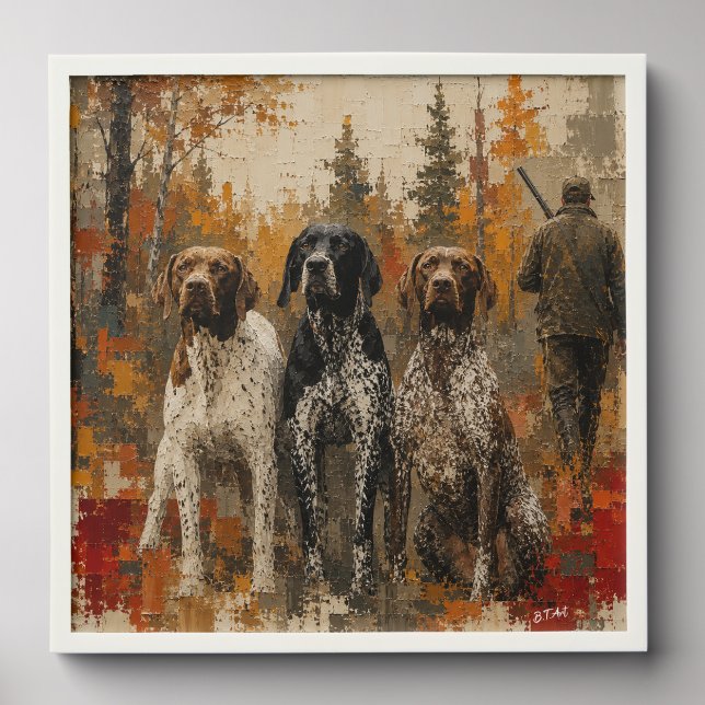 German Shorthaired Pointer  Peel And Stick Photo Tile (Front Set)