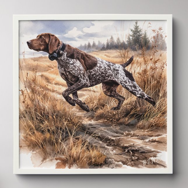 German Shorthaired Pointer  Peel And Stick Photo Tile (Front Set)