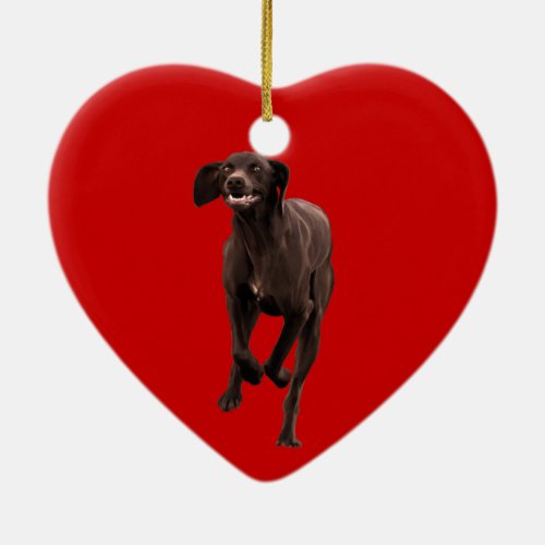 German Shorthaired Pointer Pet_lover Ceramic Ornament